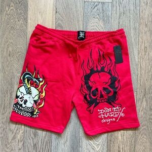 Men’s Ed Hardy Fleece Shorts